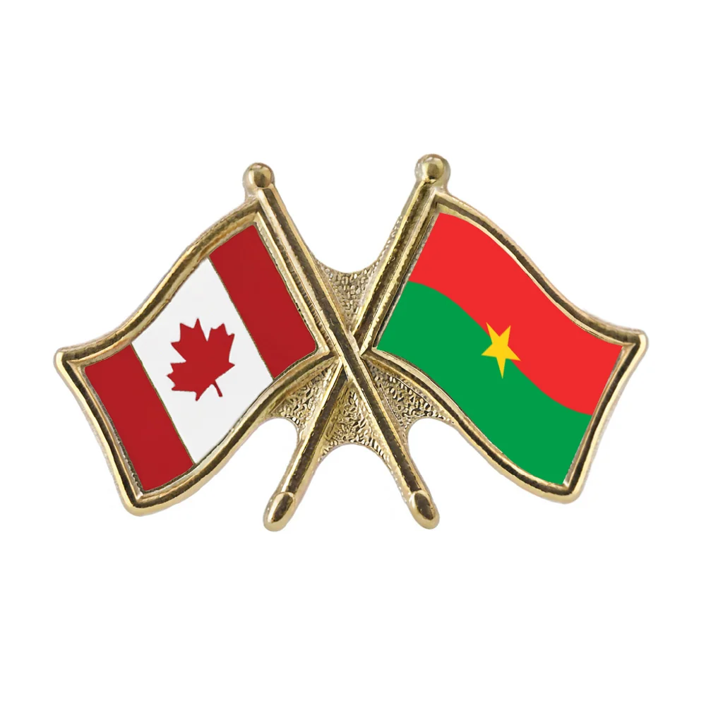 Canada/Burkina Faso Crossed Pin
