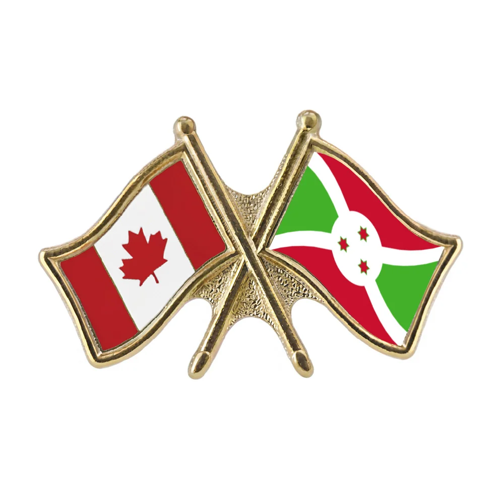 Canada/Burundi Crossed Pin