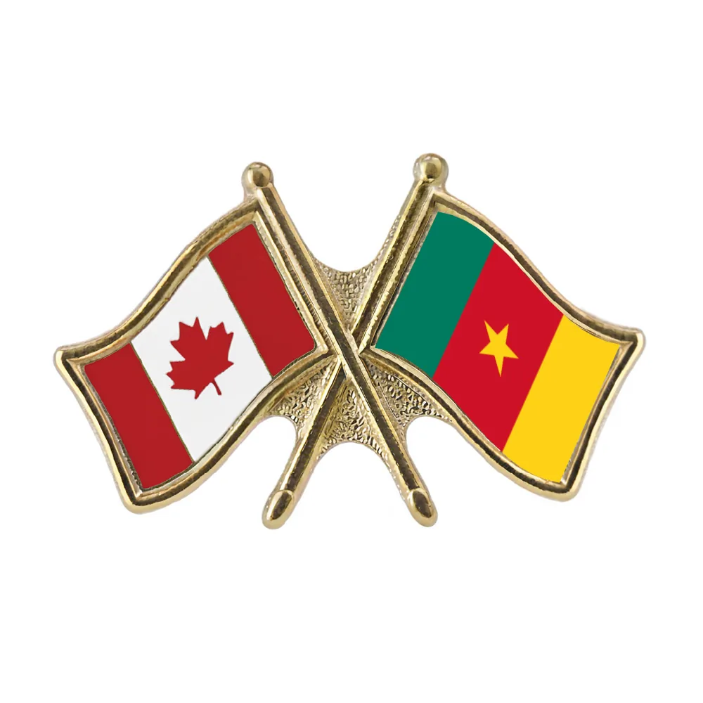 Canada/Cameroon Crossed Pin
