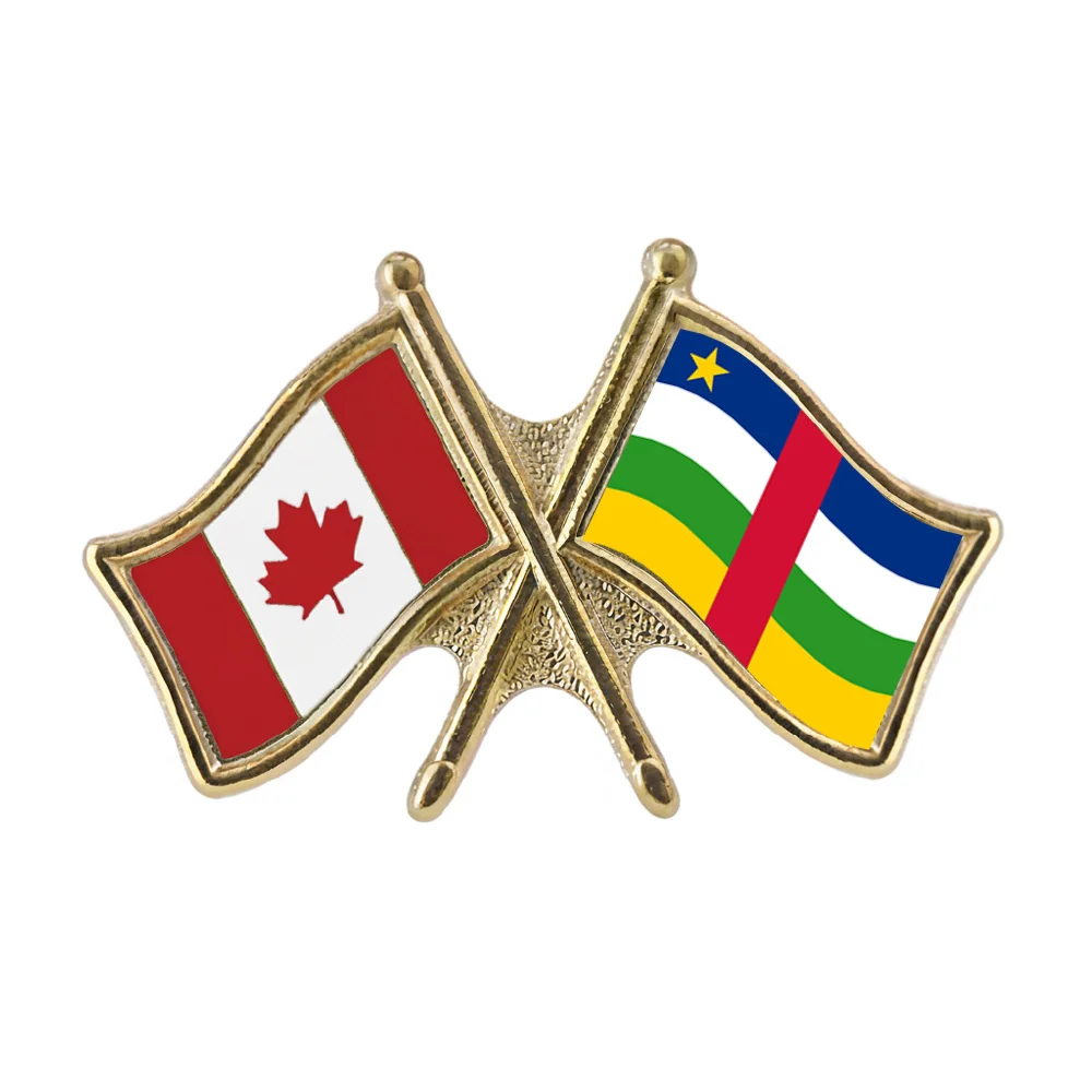 Canada/Central African Republic Crossed Pin