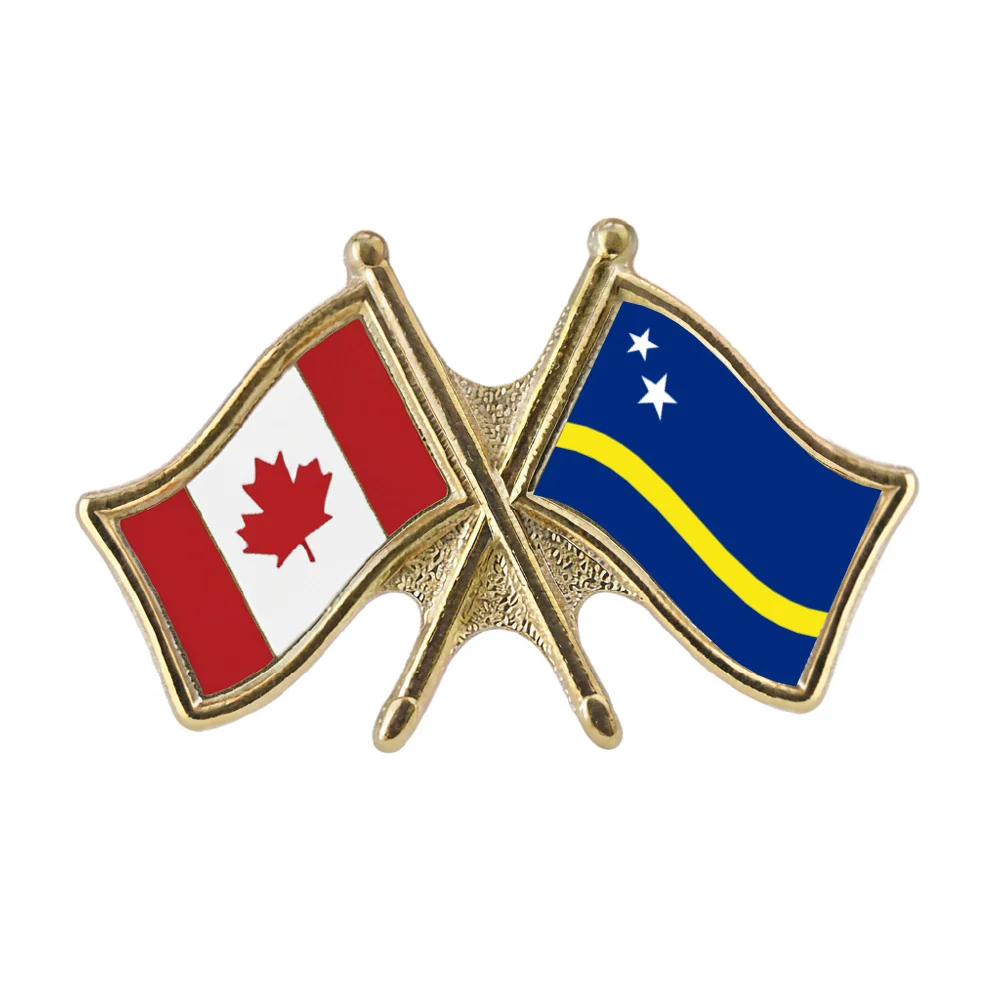 Canada/Curacao Crossed Pin