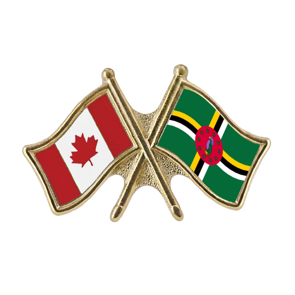 Canada/Dominica Crossed Pin
