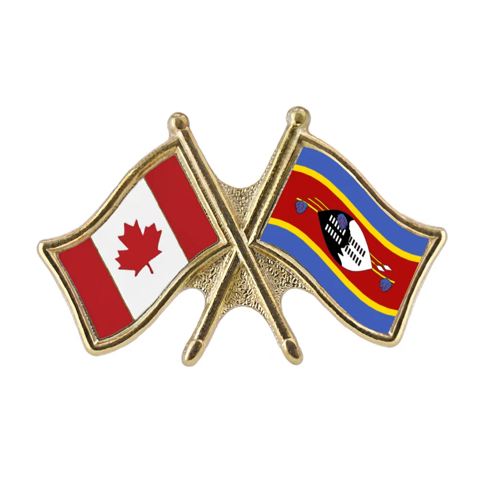 Canada/Eswatini Crossed Pin