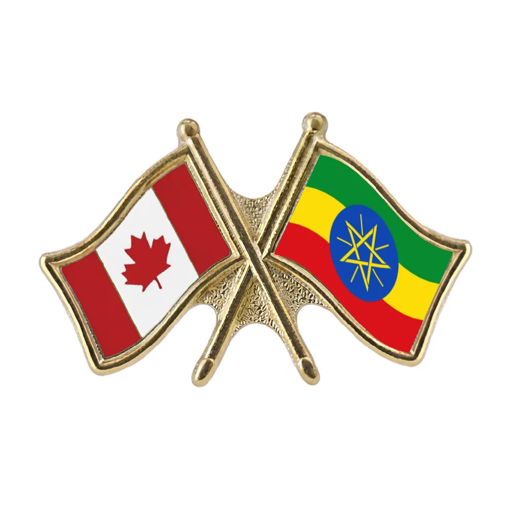 Canada/Ethiopia Crossed Pin