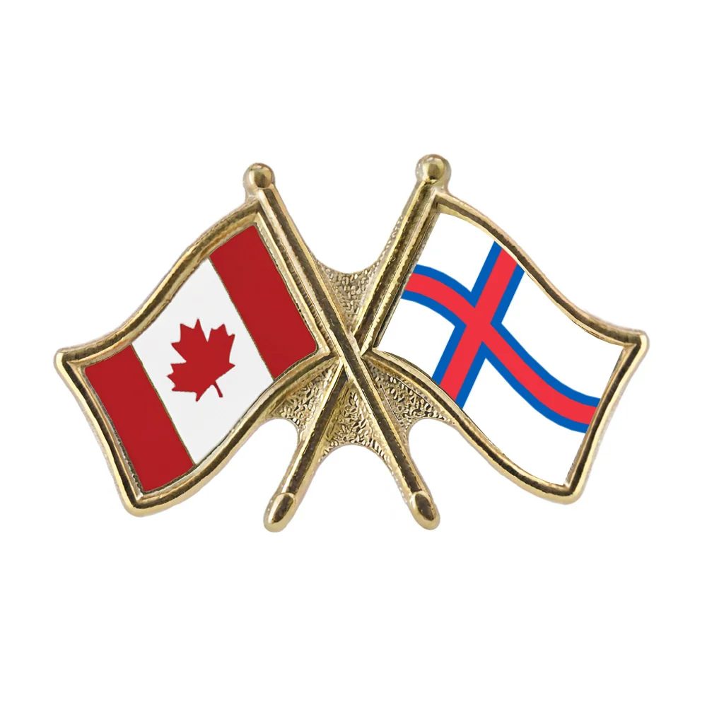 Canada/Faroe Islands Crossed Pin