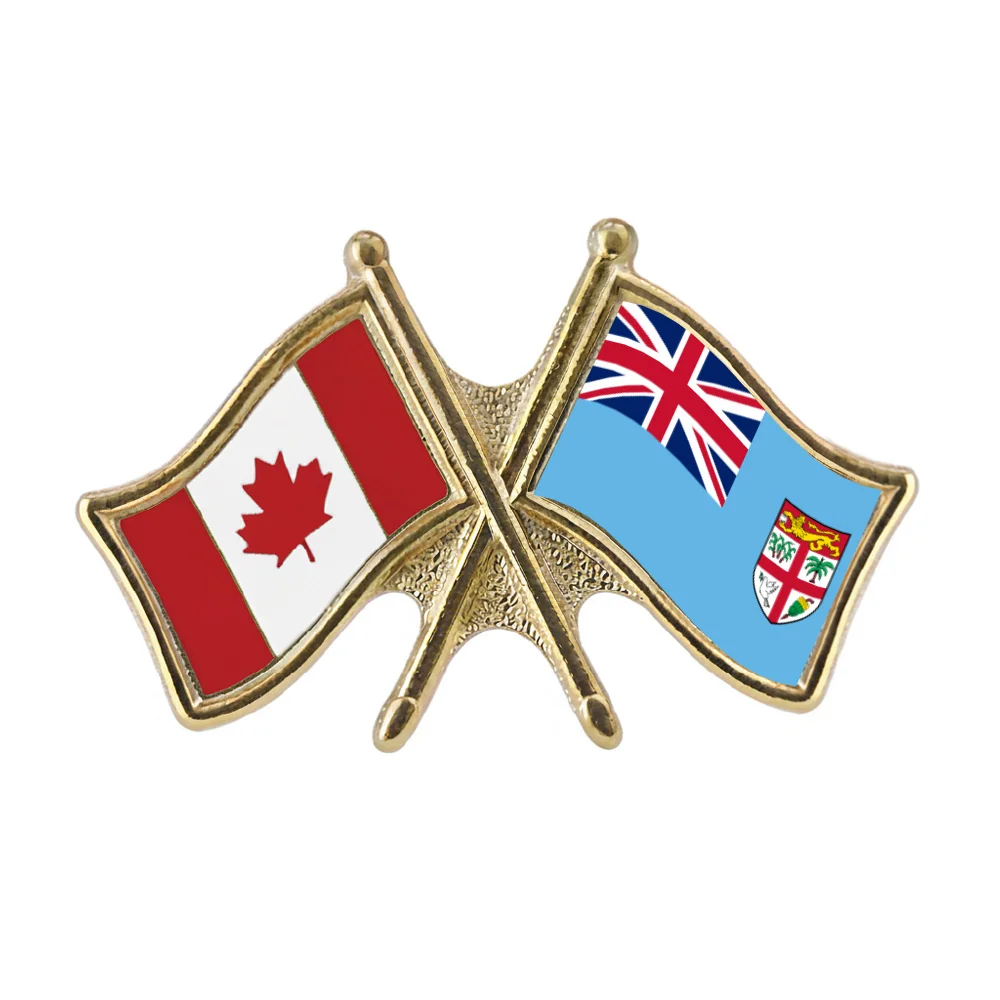 Canada/Fiji Crossed Pin