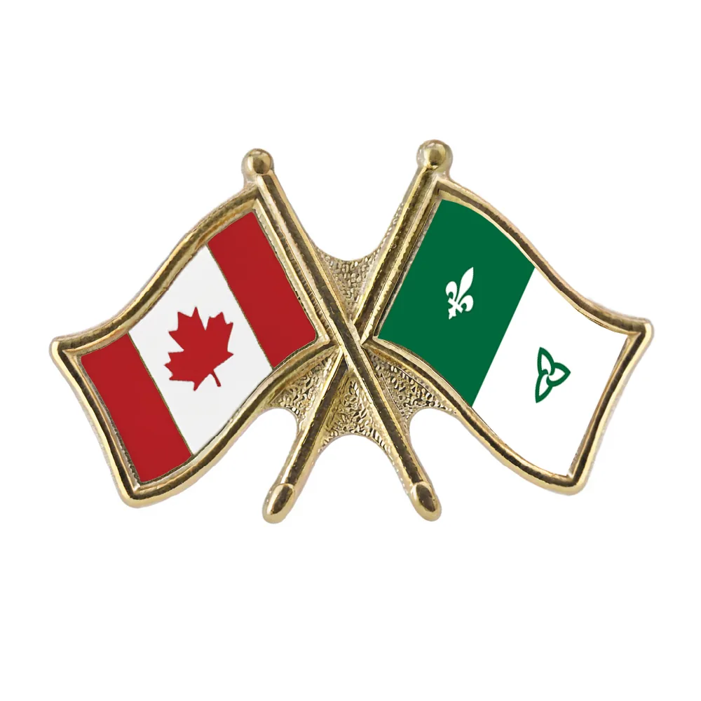 Canada/Franco-Ontarian Crossed Pin
