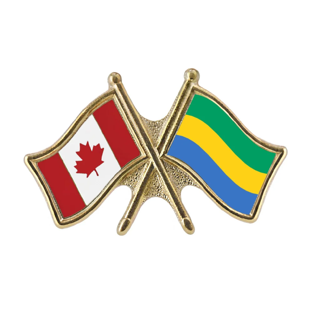 Canada/Gabon Crossed Pin