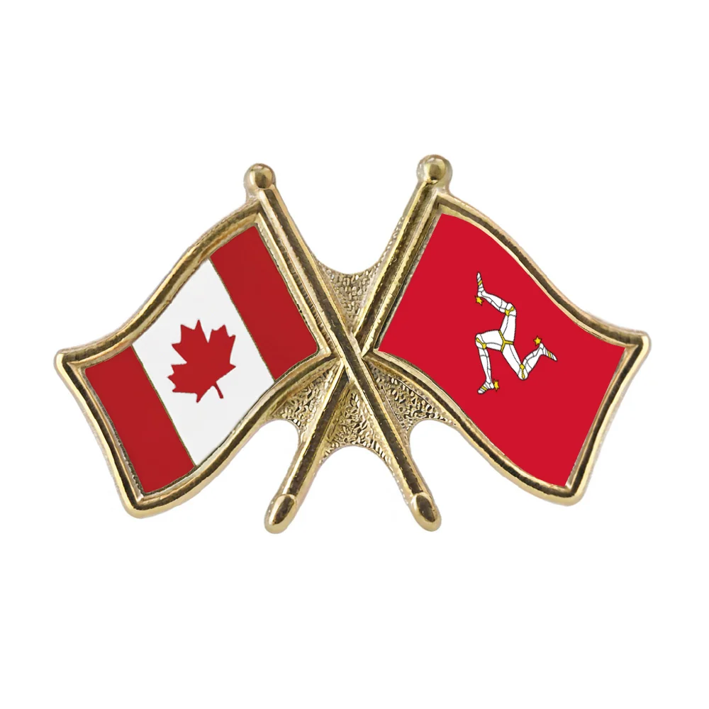 Canada/Isle of Man Crossed Pin