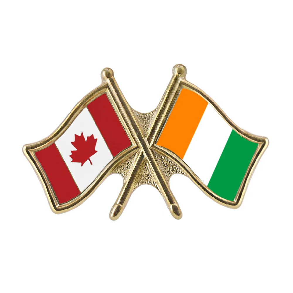 Canada/Ivory Coast Crossed Pin