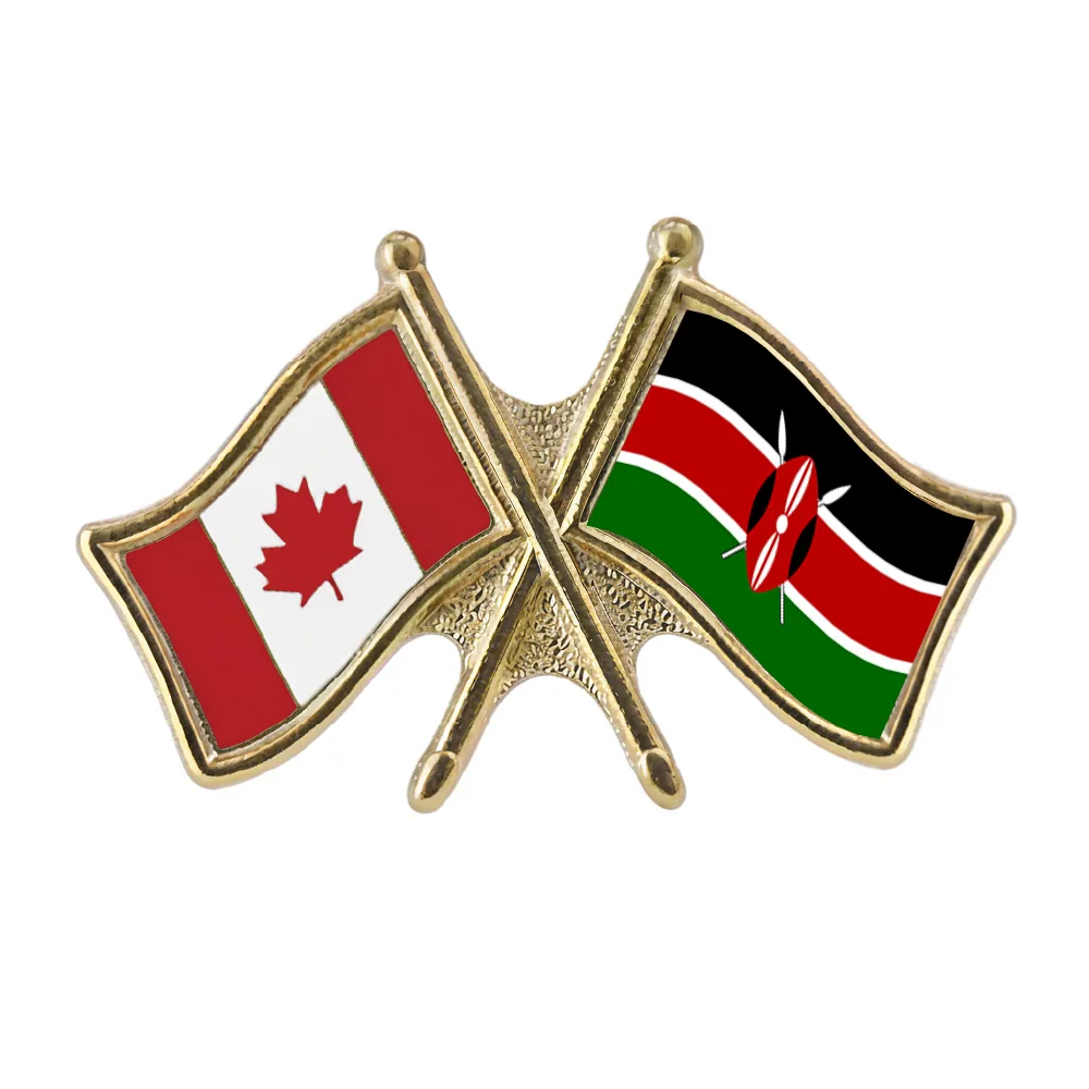 Canada/Kenya Crossed Pin