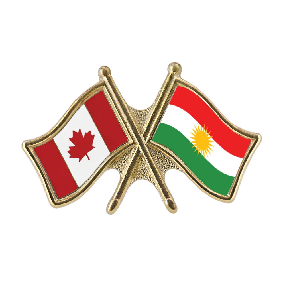 Canada/Kurdistan Crossed Pin