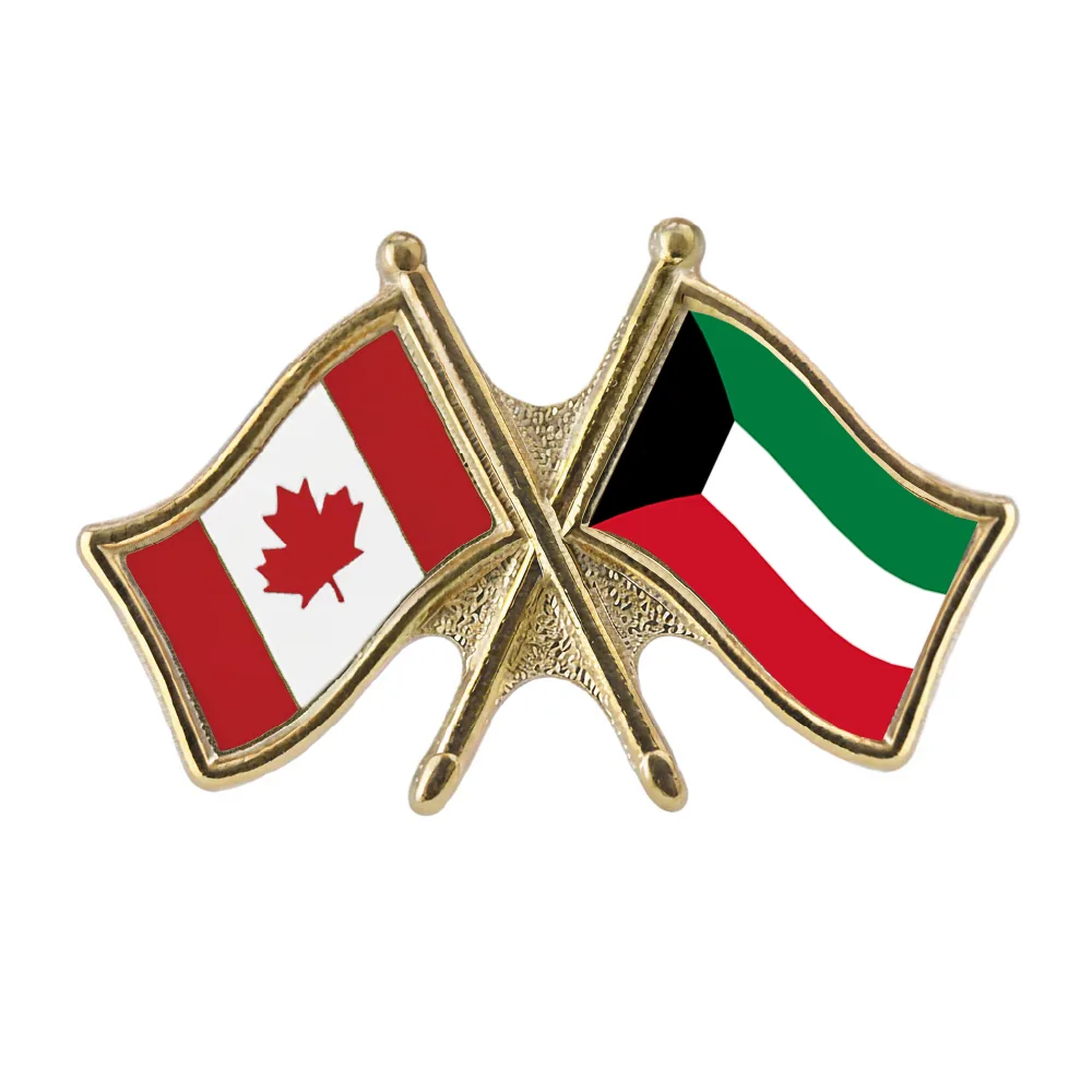 Canada/Kuwait Crossed Pin