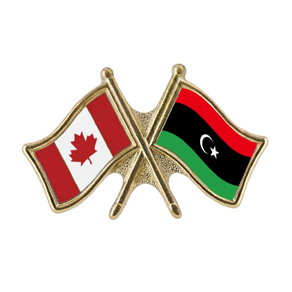 Canada/Libya Crossed Pin