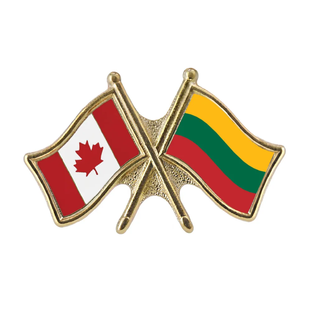 Canada/Lithuania Crossed Pin