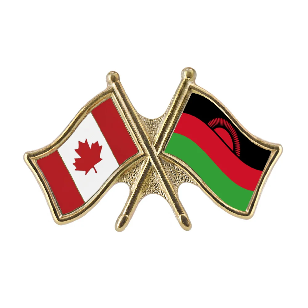 Canada/Malawi Crossed Pin