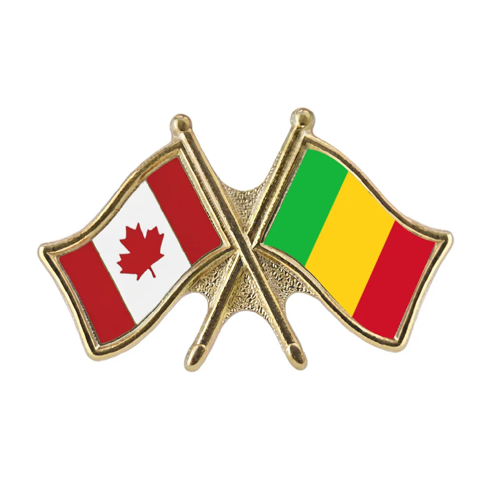 Canada/Mali Crossed Pin