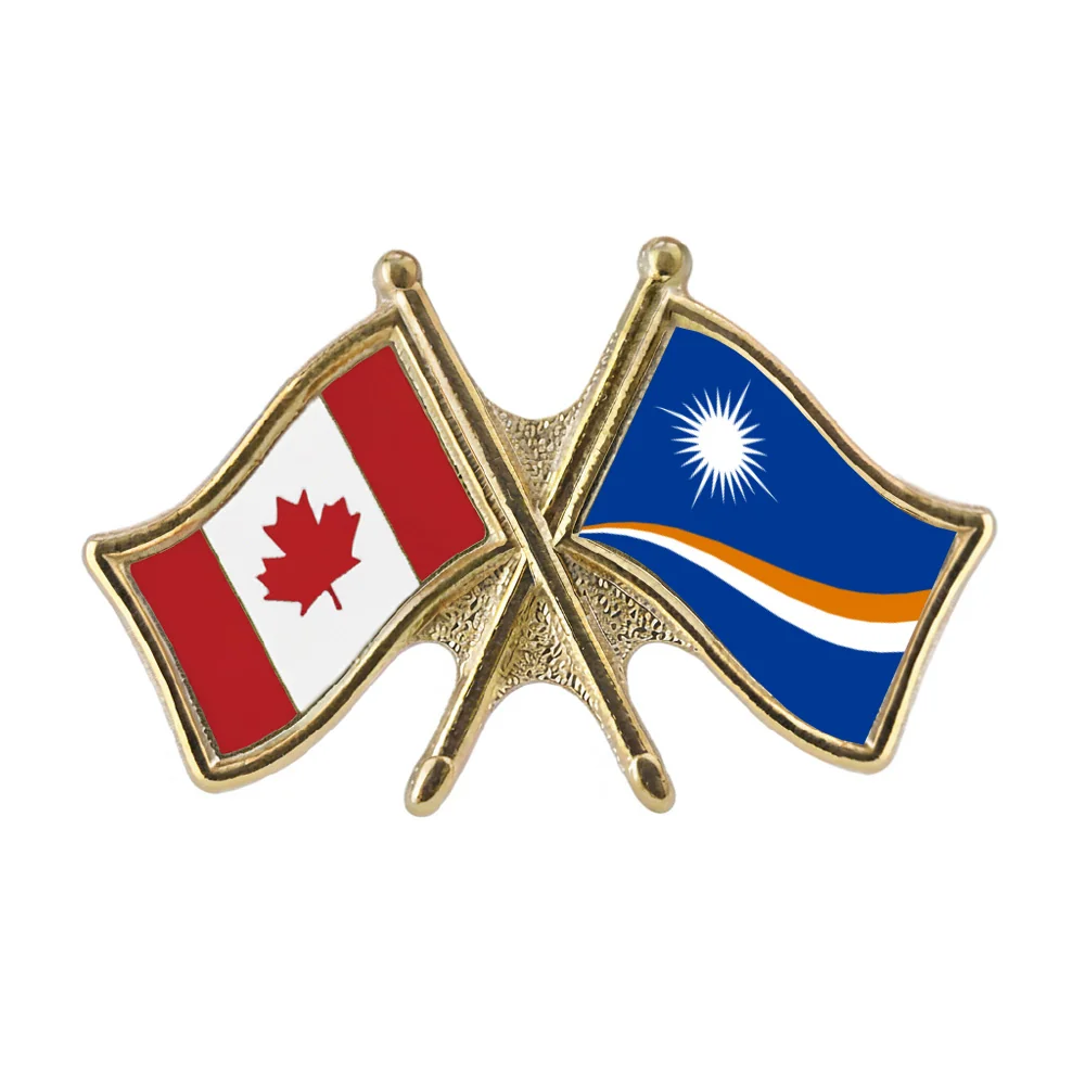 Canada/Marshall Islands Crossed Pin