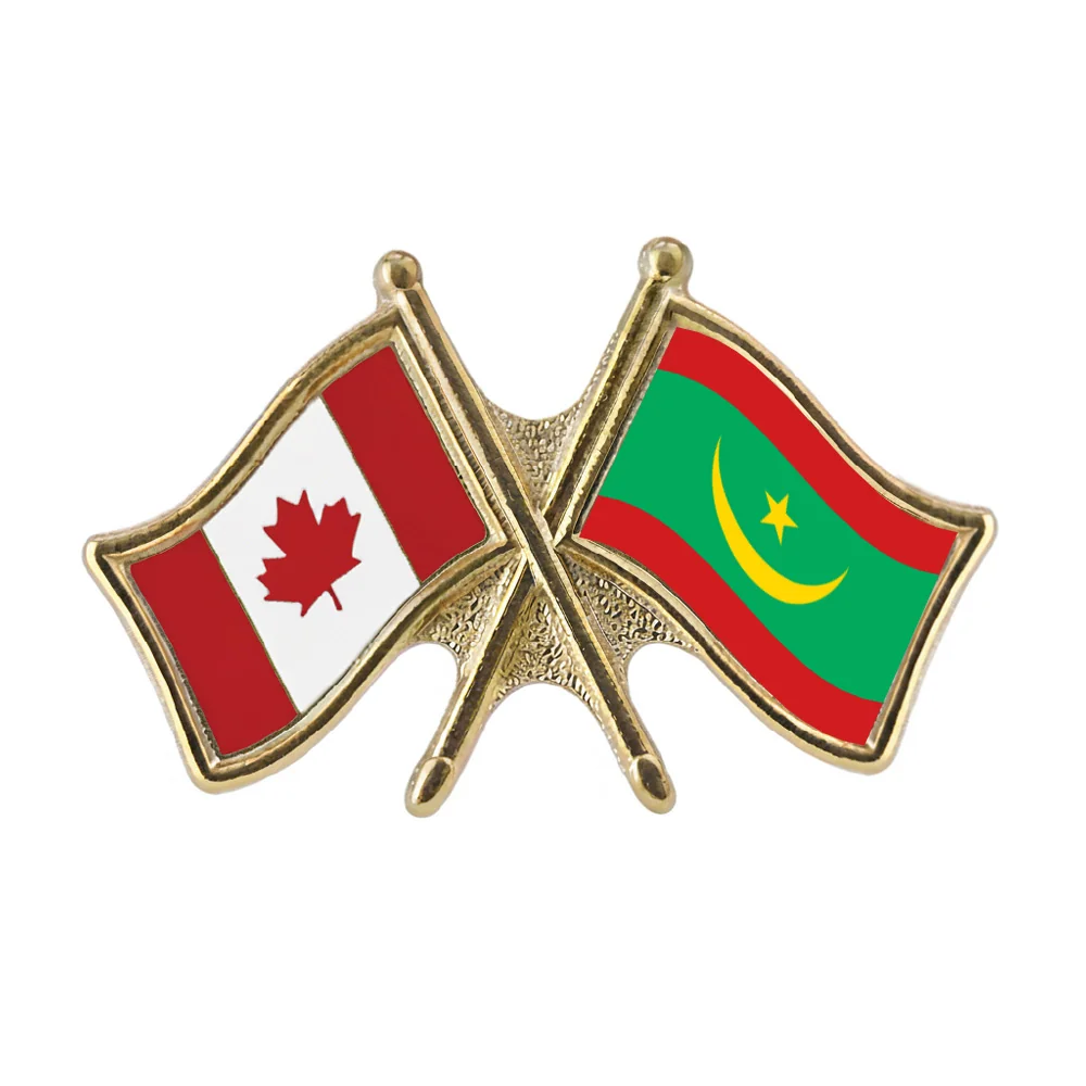Canada/Mauritania Crossed Pin