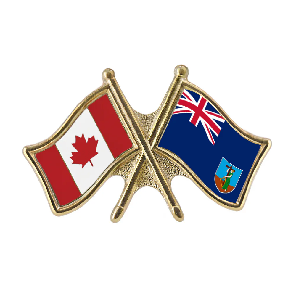 Canada/Montserrat Crossed Pin