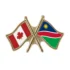 Canada/Namibia Crossed Pin
