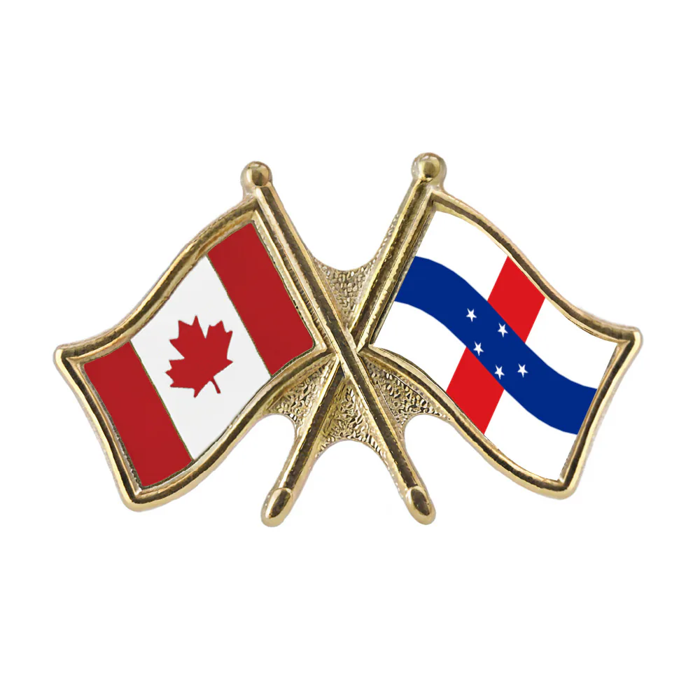 Canada/Netherlands Antilles Crossed Pin