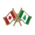 Canada/Norfolk Island Crossed Pin