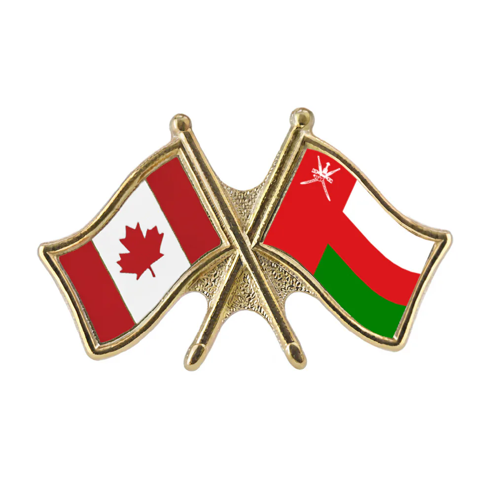 Canada/Oman Crossed Pin