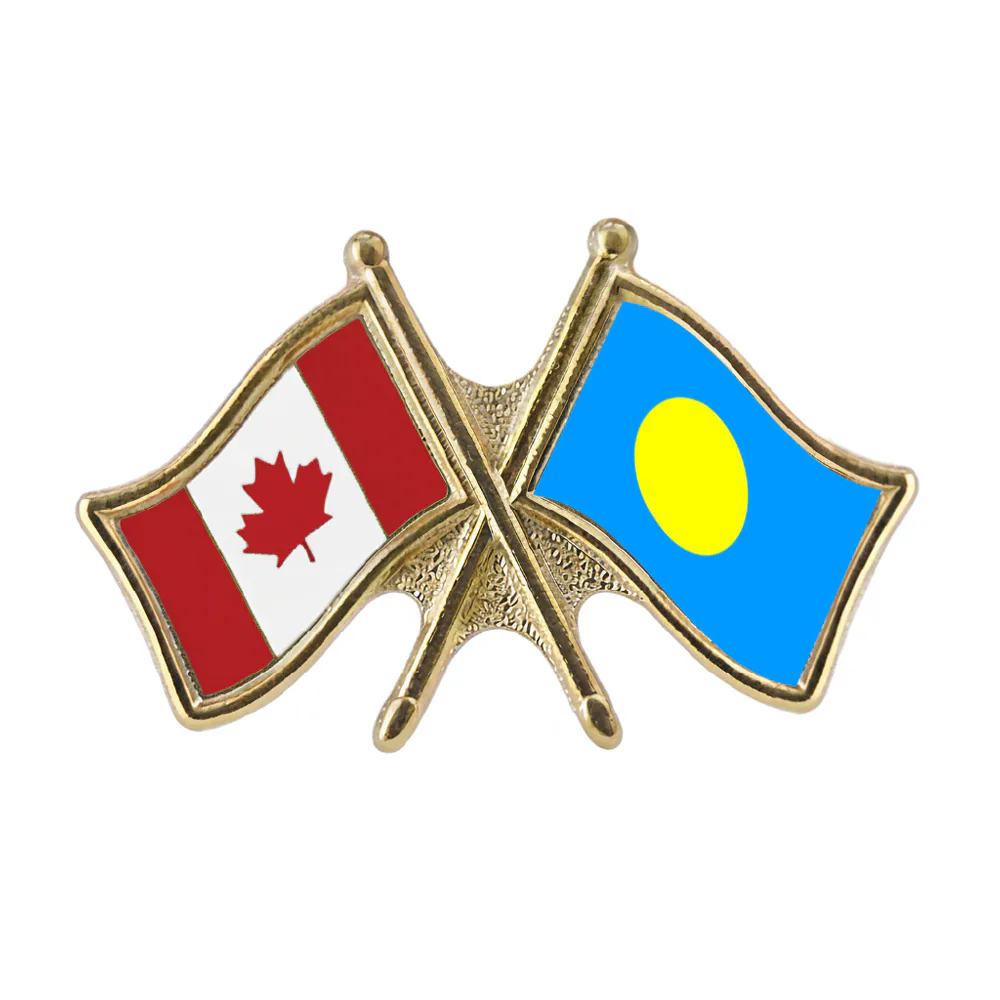 Canada/Palau Crossed Pin