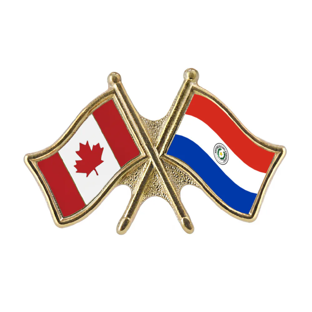 Canada/Paraguay Crossed Pin