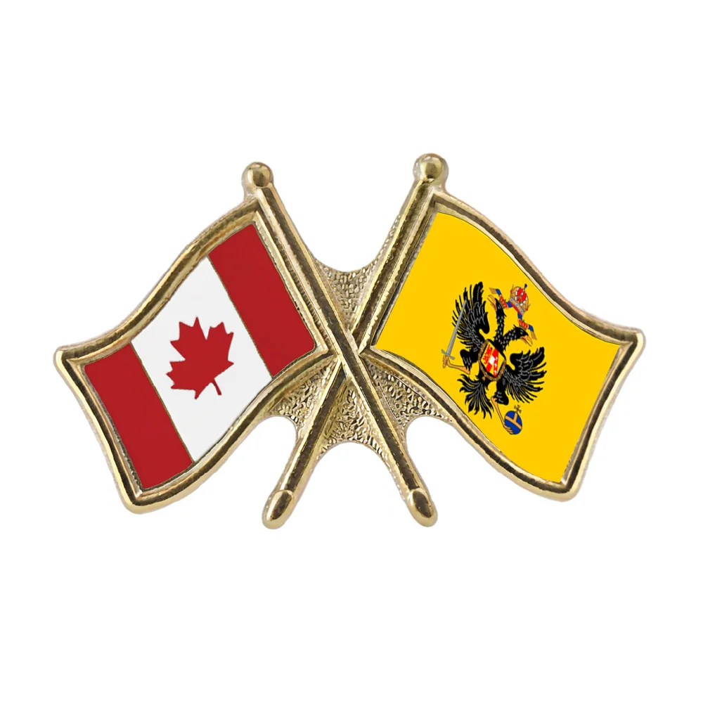 Canada/Russian Empire Crossed Pin
