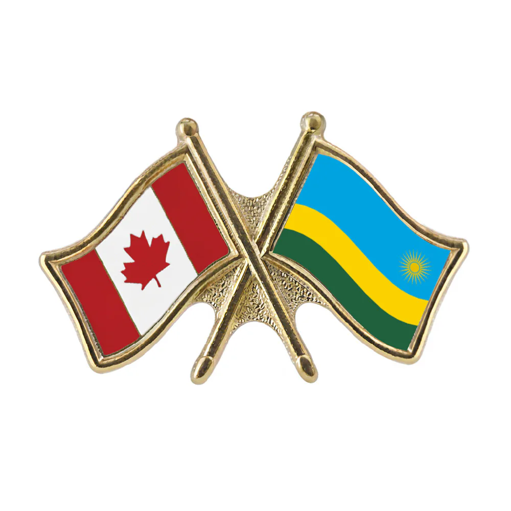 Canada/Rwanda Crossed Pin