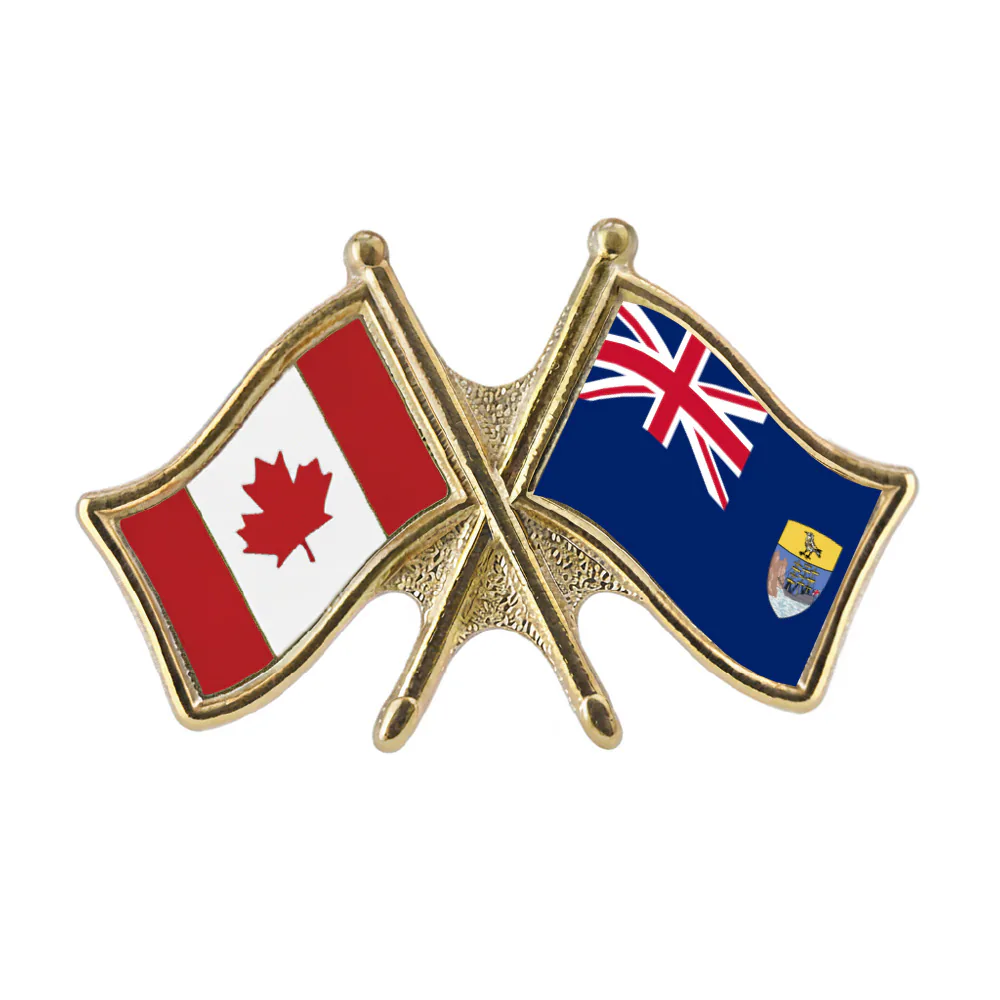 Canada/Saint Helena Crossed Pin