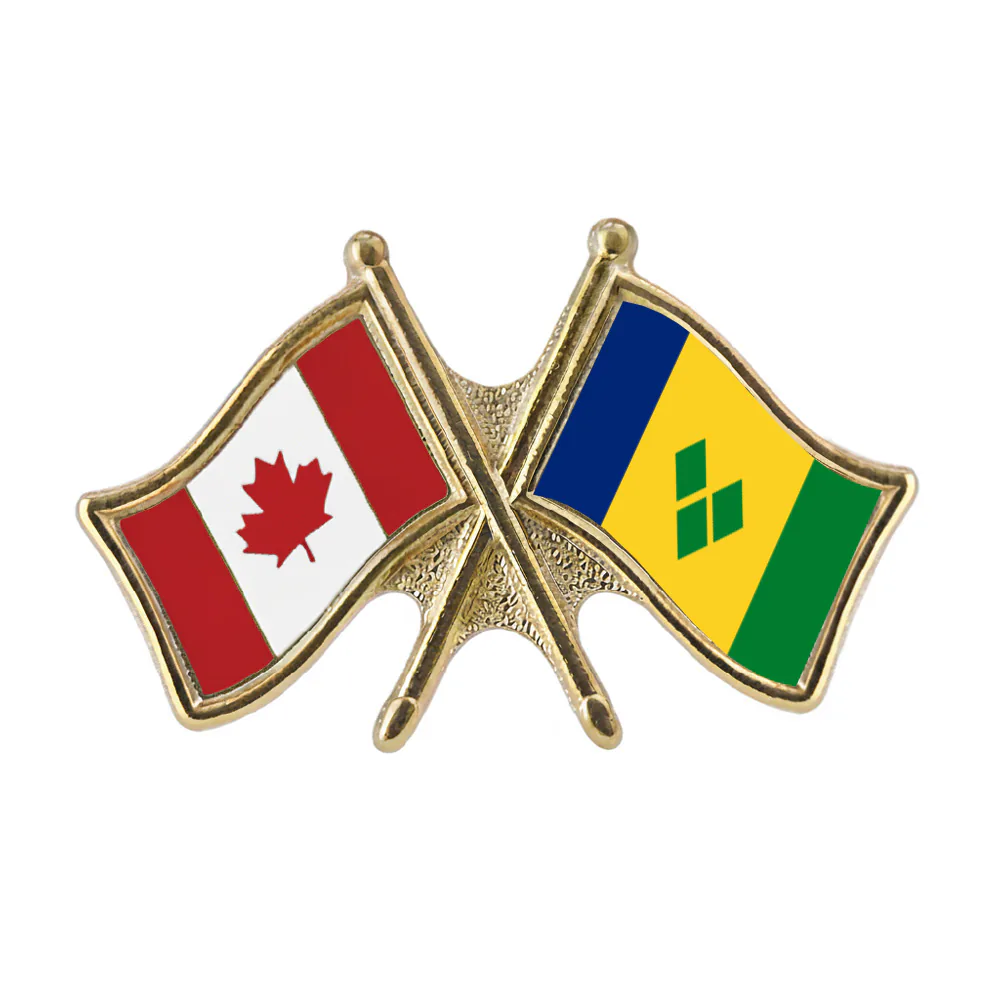 Canada/Saint Vincent and the Grenadines Crossed Pin
