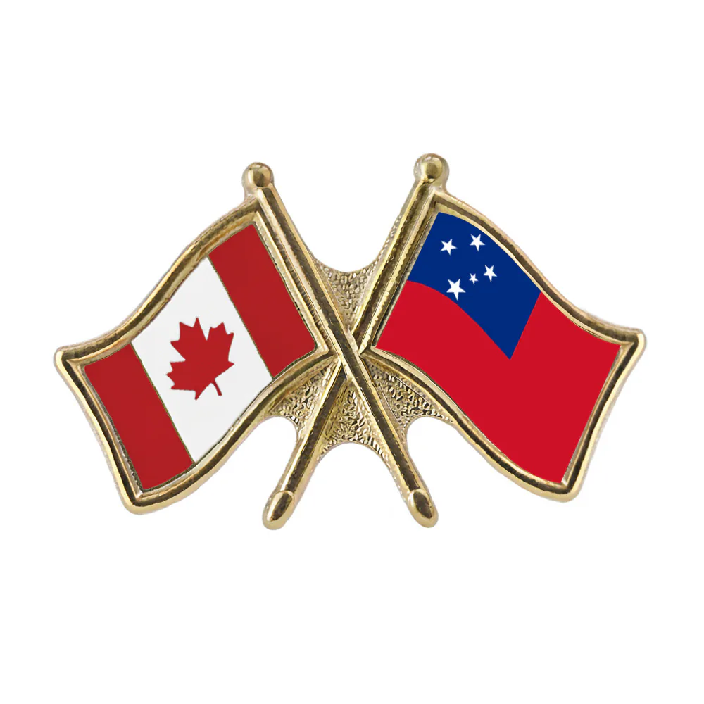 Canada/Samoa Crossed Pin