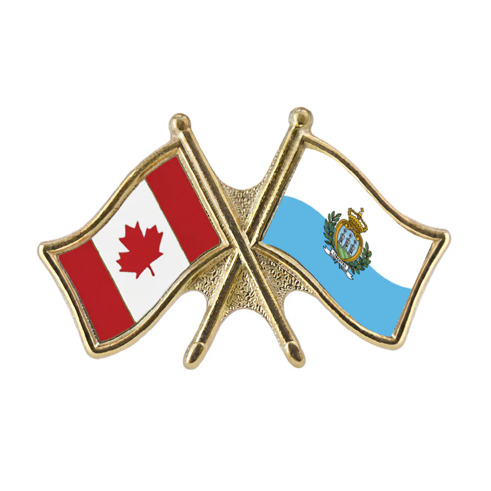 Canada/San Marino Crossed Pin