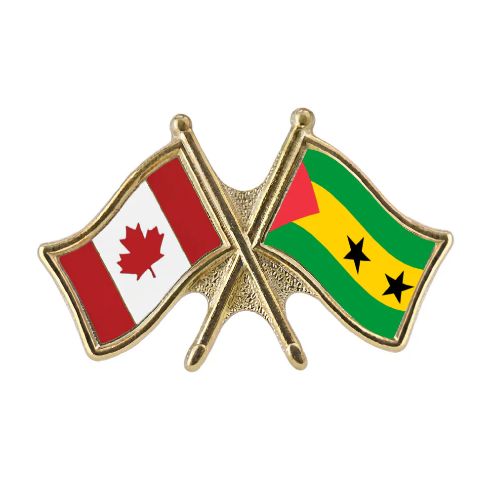 Canada/Sao Tome and Principe Crossed Pin