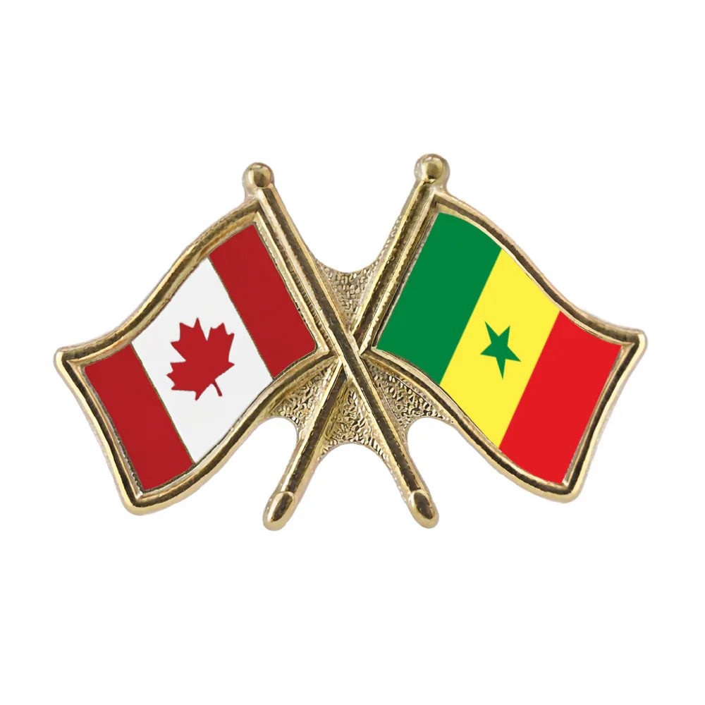 Canada/Senegal Crossed Pin