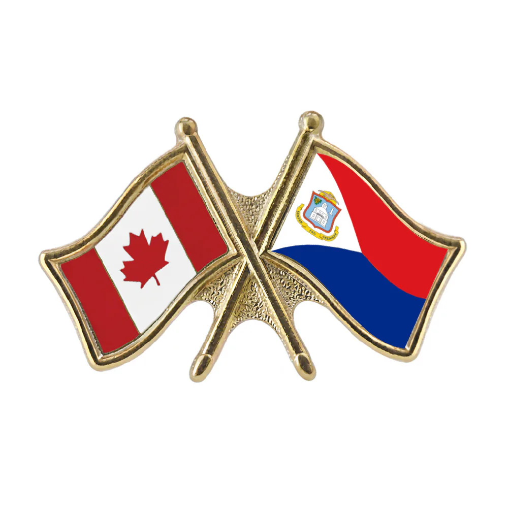 Canada/Sint Maarten Crossed Pin