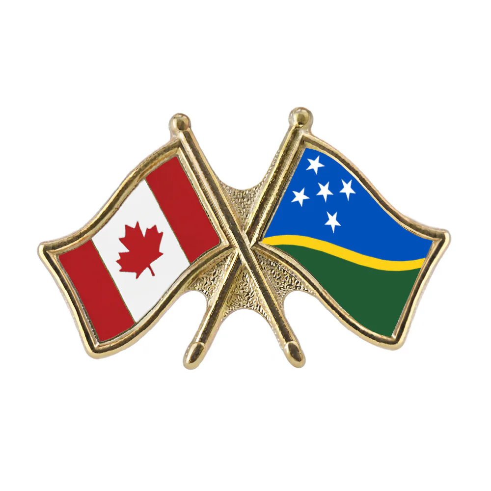 Canada/Solomon Islands Crossed Pin