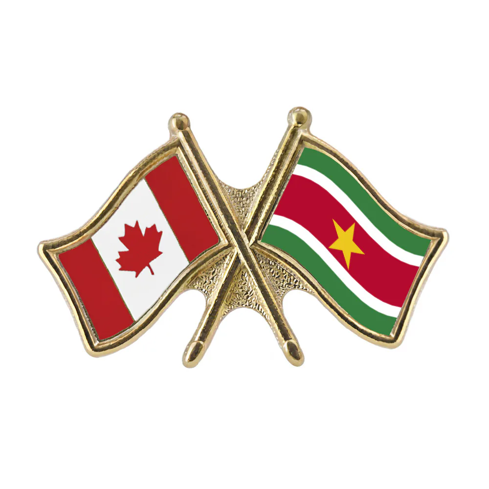 Canada/Suriname Crossed Pin