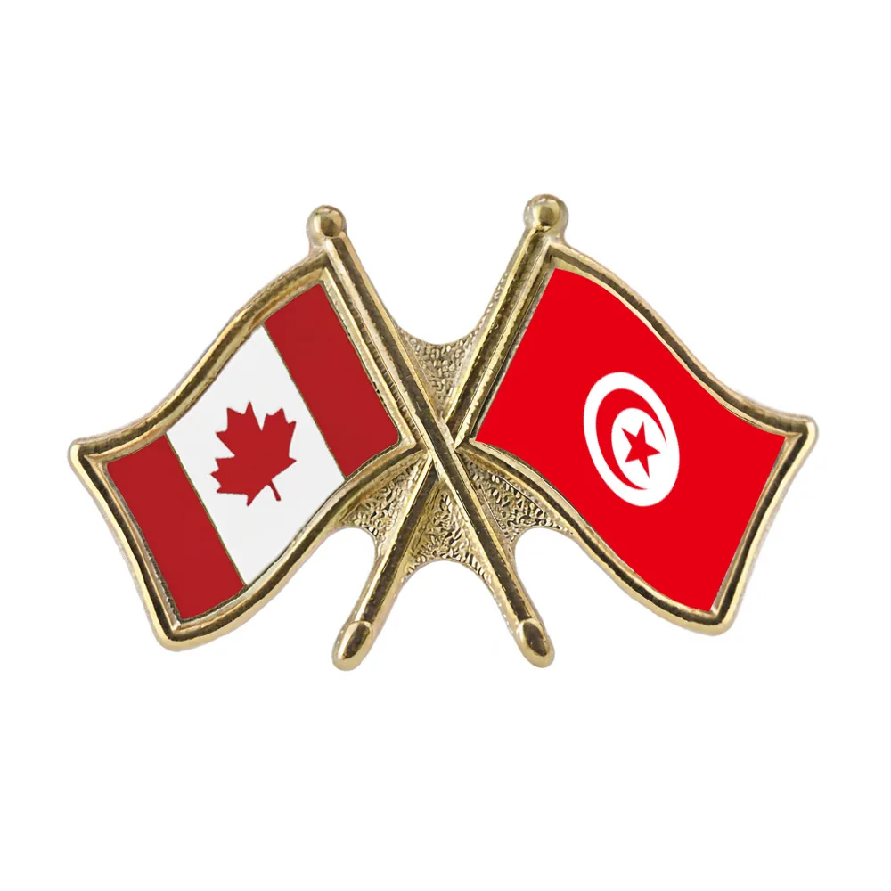 Canada/Tunisia Crossed Pin
