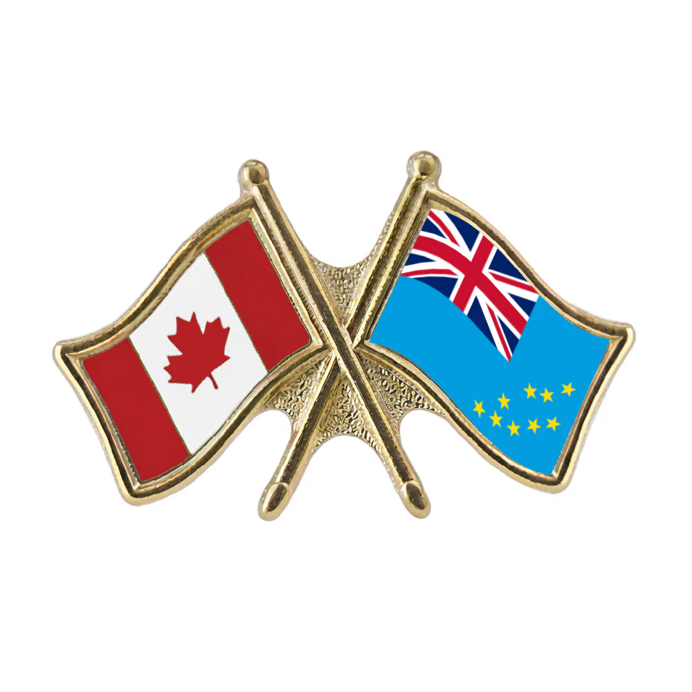 Canada/Tuvalu Crossed Pin