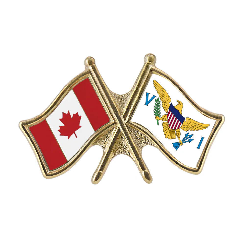 Canada/U.S. Virgin Islands Crossed Pin
