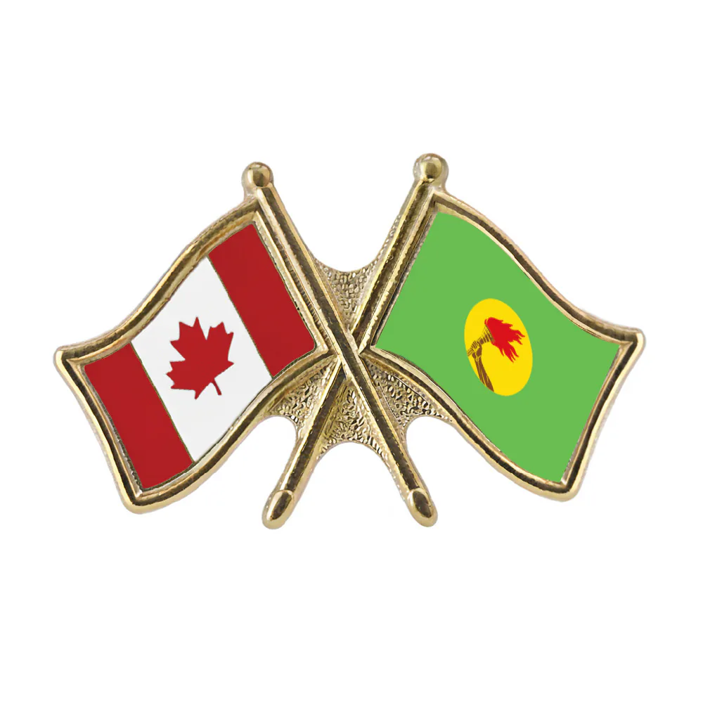 Canada/Zaire Crossed Pin
