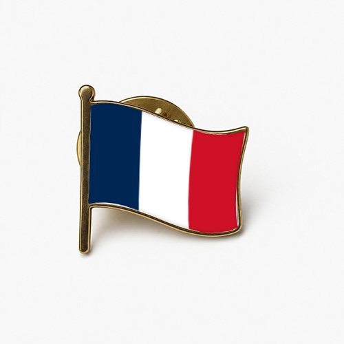 france waving flag pin