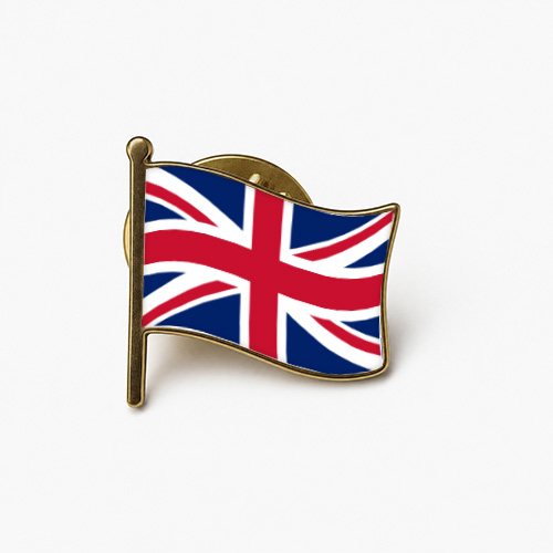 united kingdom waving flag pin