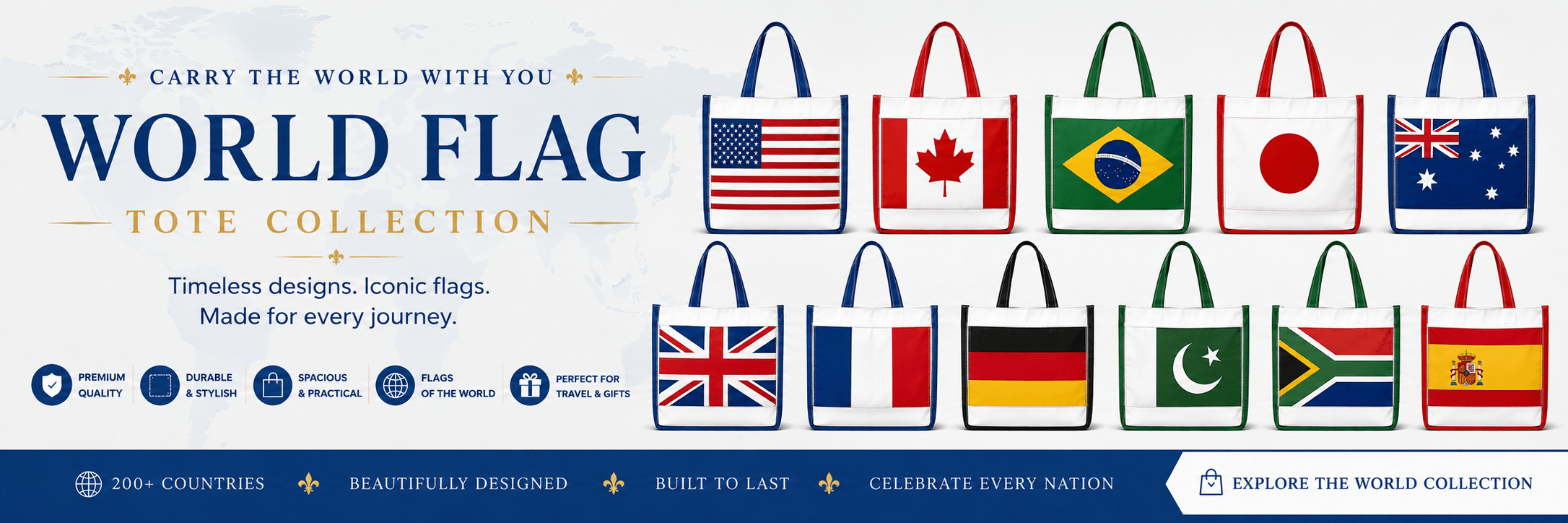 Country Flag Tote Bags
