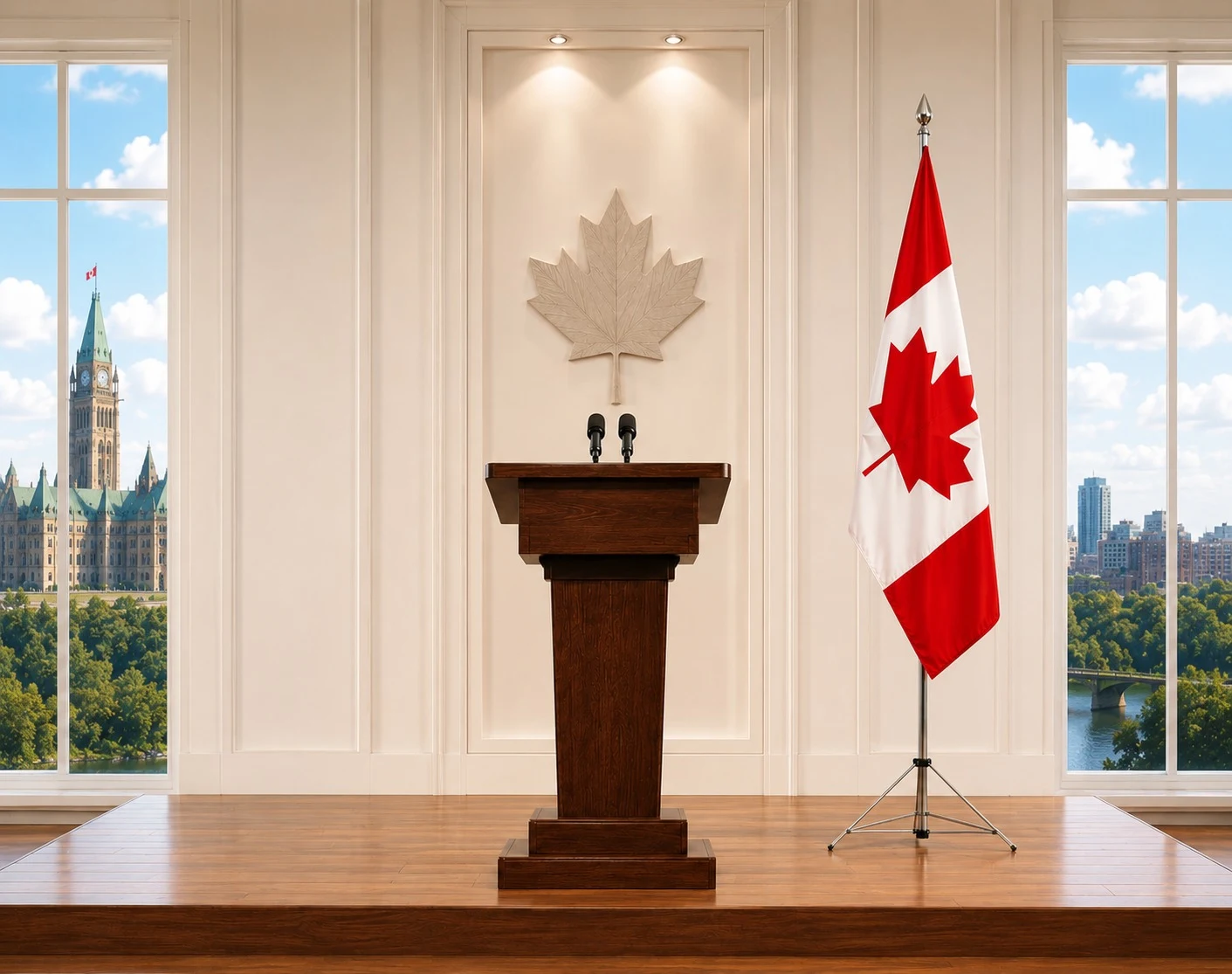 Single flagpole rental display