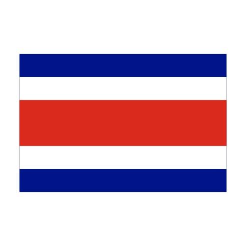 Costa Rica no crest flag